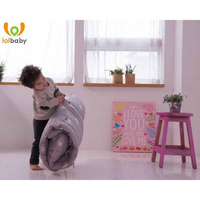 [Mã MKBC13 giảm 80k đơn 1 triệu] Set đệm ngủ trưa sợi tre cao cấp LOLBABY