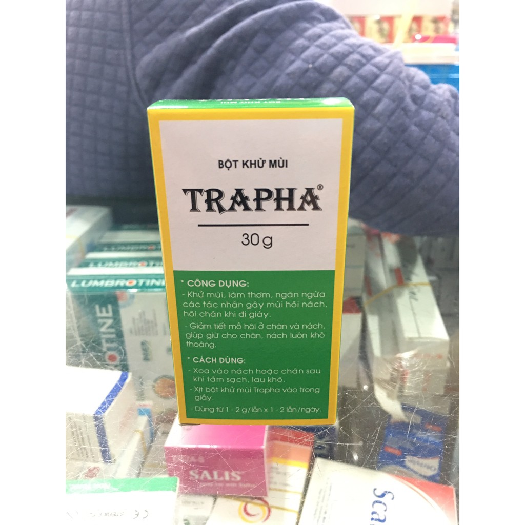 BỘT KHỬ MÙI TRAPHA 30G