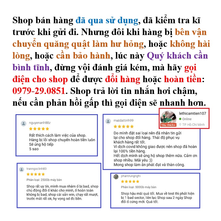 Ổ cứng 500GB 7200 vòng/phút PC &amp; laptop HDD 1TB 750gb 640gb 500gb 320gb 250gb 160gb 120gb 80gb bảo hành 6 tháng