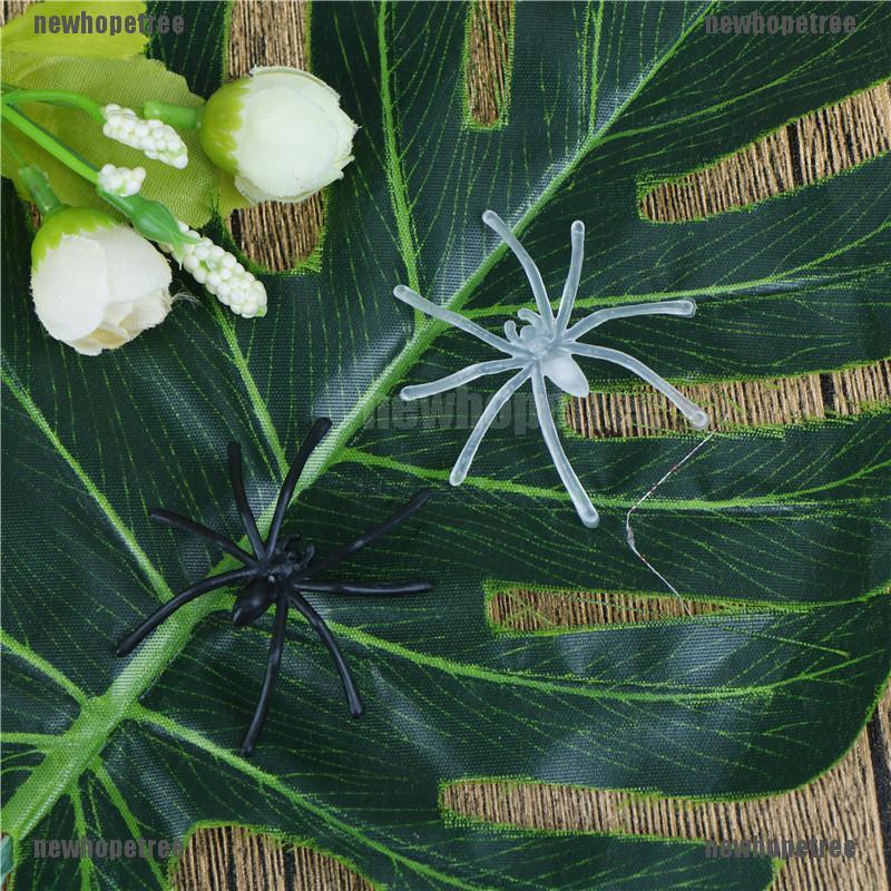 Set 30 NhệN NhựA MàU Đen ĐộC ĐáO Trang Trí Halloween