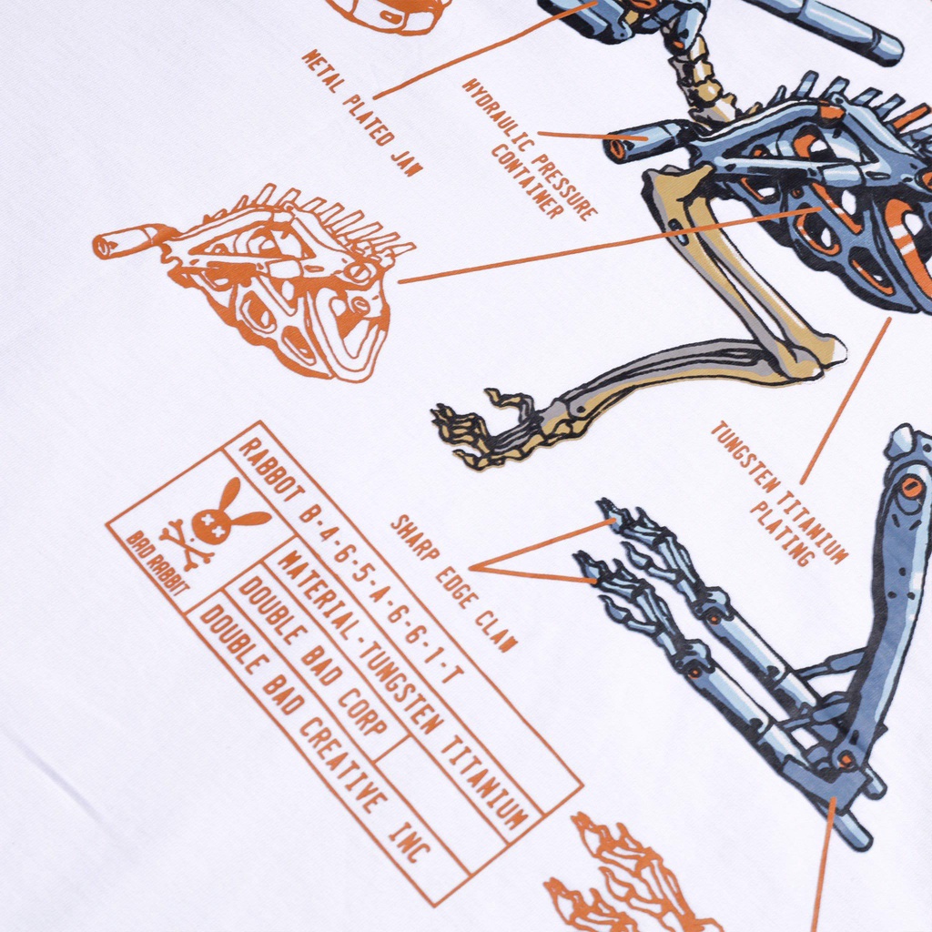 Áo Thun Unisex Bad Rabbit MECHABIT 100% Cotton - Local Brand Chính Hãng