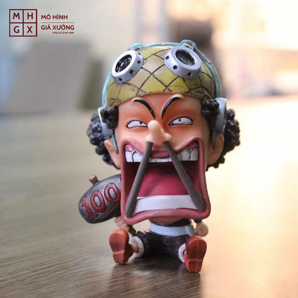 Mô hình One Piece chibi Ussop cực dễ thương cao 9cm , figure one piece , mô hình giá xưởng