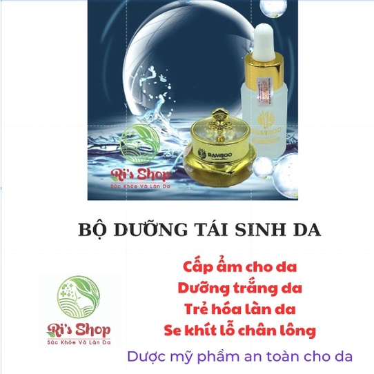 COMBO SERUM COLLAGEN TÁI SINH DA + KEM FACE DƯỢC MỸ PHẨM BAMBO - GIÚP DA TRẮNG MỊN, HỒNG HÀO - SE KHÍT LỖ CHÂN LÔNG