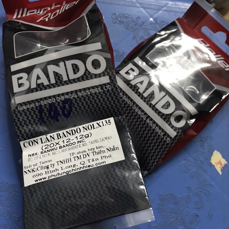 Bộ bi nồi 12g xe Nouvo 4-5-6 thương hiệu Bando