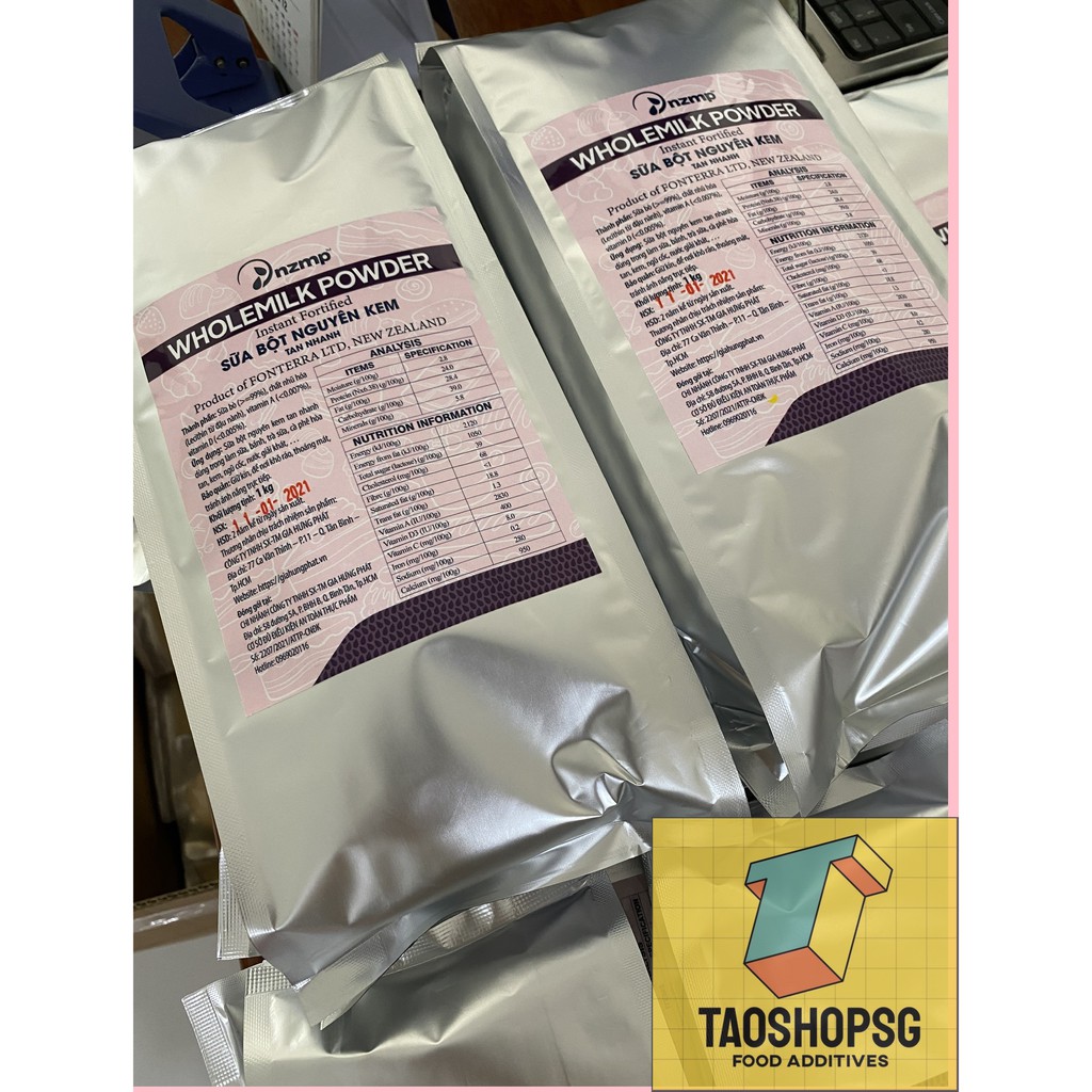 500g Bột sữa Newzealand - Sữa Bột Nguyên Kem Tan Nhanh Fonterra chứa vitamin gói 500gram.