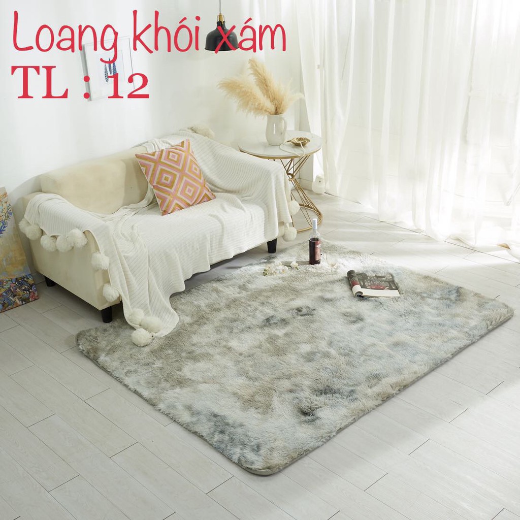 Thảm lông trải sàn mềm mượt trang trí nhà cửa, decor phòng sinh viên đủ kích thước