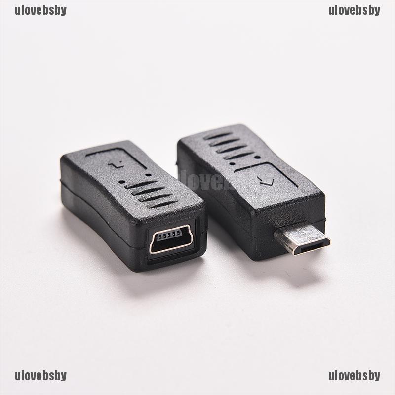 【ulovebsby】1 Mini USB Female to Micro USB Male F/M Adapter Data Charger Conver