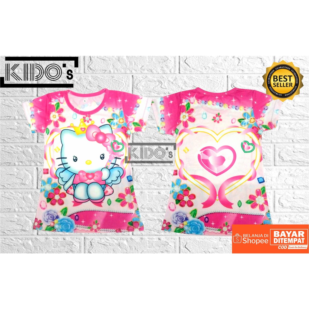 Bộ áo liền quần in họa tiết cho bé gái 6 tháng - 10 tuổi size XS-XXL