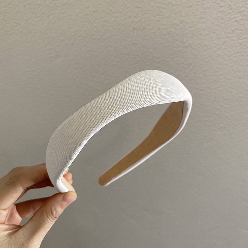 Băng Đô Cài Tóc Dạng Lượn Sóng Màu Kem Thời Trang Mùa Hè Hàn Quốc