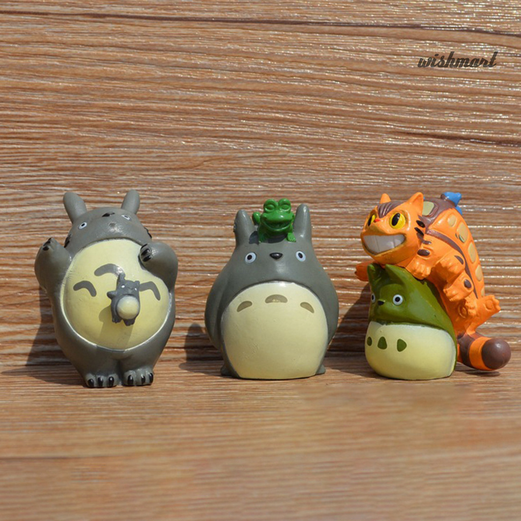 Set 10 Đồ trang trí Nhân Vật Hoạt Hình Totoro Trang Trí Nội Thất Xe Hơi