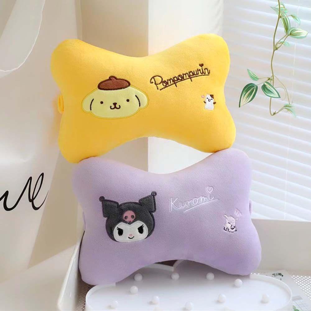 Gối Bông Tựa Đầu Trang Trí Nội Thất Xe Hơi Họa Tiết Hoạt Hình My Melody Cinnamoroll Bone Dễ Thương