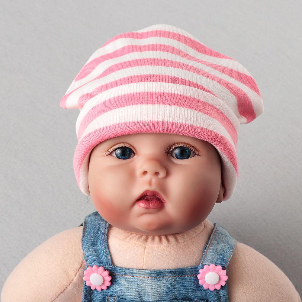 Mũ Beanie Sọc Ngang Đáng Yêu Cho Bé Gái