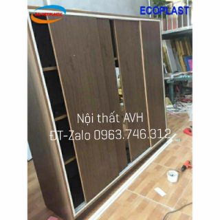 [FREESHIP] Tủ nhựa cánh lùa siêu bền 180*160*52