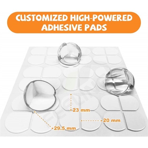 Bộ 4 Miếng Silicone Bọc Cạnh Bàn Chống Va Chạm Bảo Vệ An Toàn Cho Bé