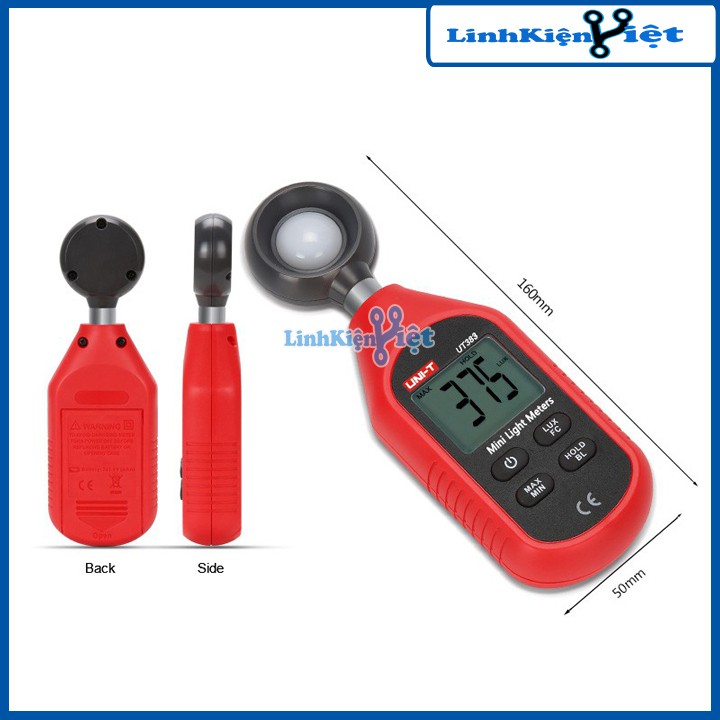 Thiết Bị Đo Cường Độ Ánh Sáng Chính Xác Cao UT383 UNI-T