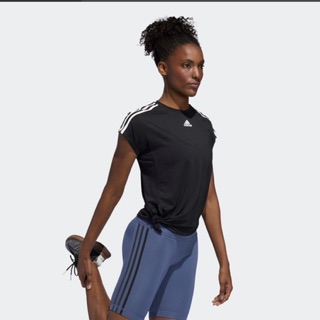 Áo thun buộc vạt adidas