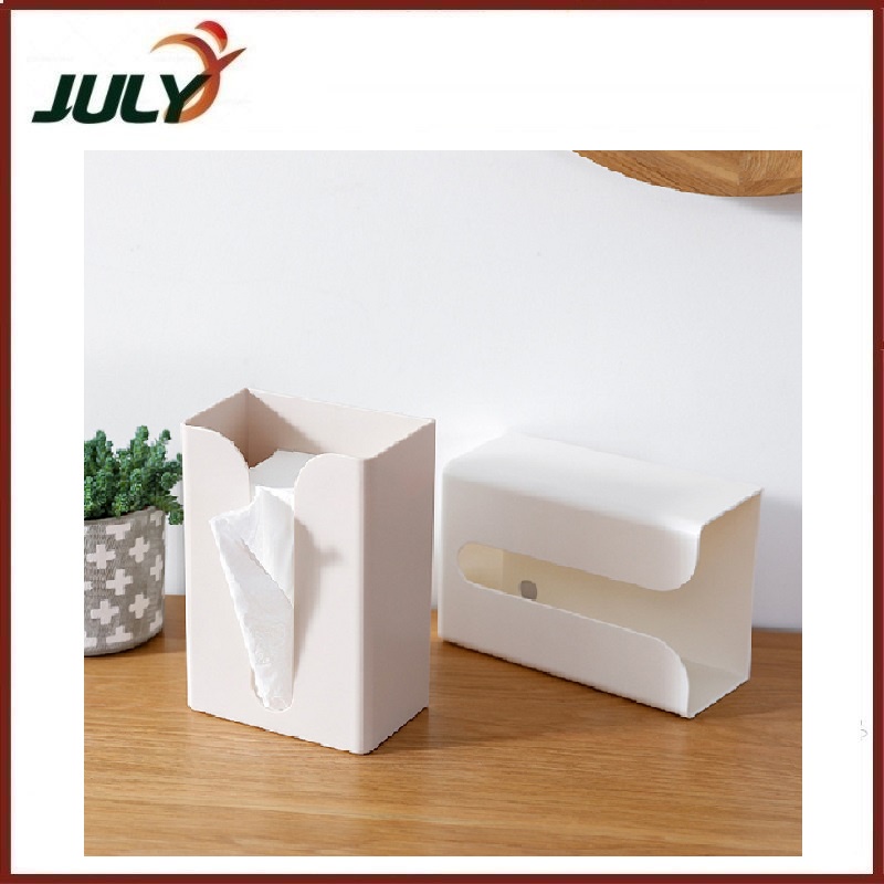 Hộp đựng khăn giấy rút đồ dùng đa năng dán tường