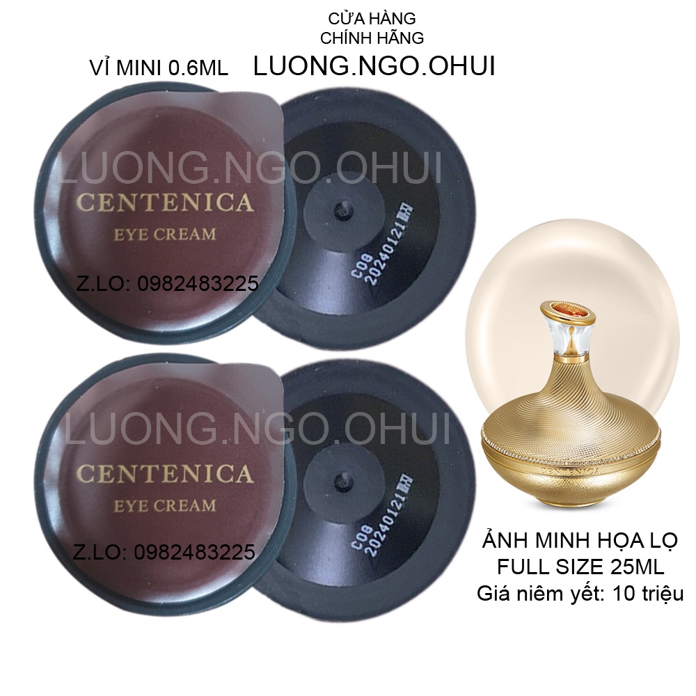 Vỉ sample kem mắt ngàn đô SU:M37 CENTENICA EYE CREAM trẻ hóa diệu kì vùng da mắt sau 4 tuần sử dụng