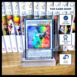 Thẻ bài Yugioh chính hãng Clear Wing Synchro Dragon - Ultra Rare