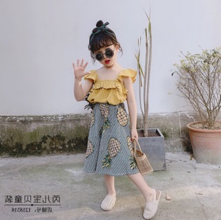 Set 2 chi tiết dứa vàng
