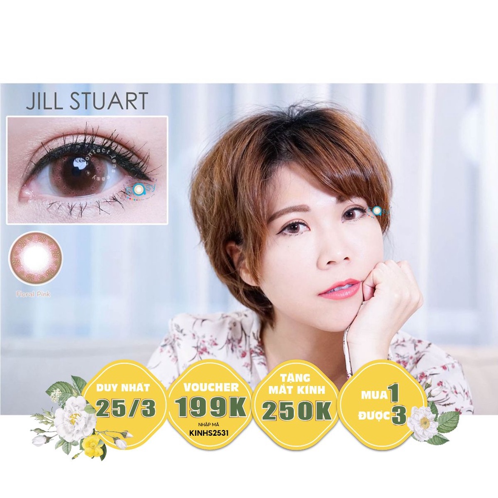 Kính áp tròng 1 ngày có màu Jillstuart-Seed Lens Nhật Bản 3 màu thời trang