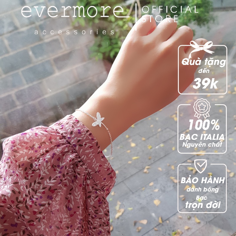 Vòng tay bạc EVERMORE, lắc tay bạc ta Chuồn Chuồn Dragon Fly thanh lịch, minimalism - L030