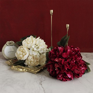 [ Hoa giả ] Bếp sang chảnh cùng bó hoa mẫu đơn