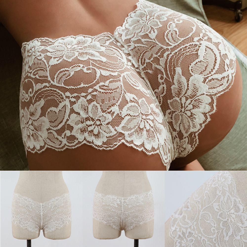 LAY Quần Lót Ren Hoa Lưng Cao Thiết Kế Thoáng Mát Quyến Rũ Cho Nữ