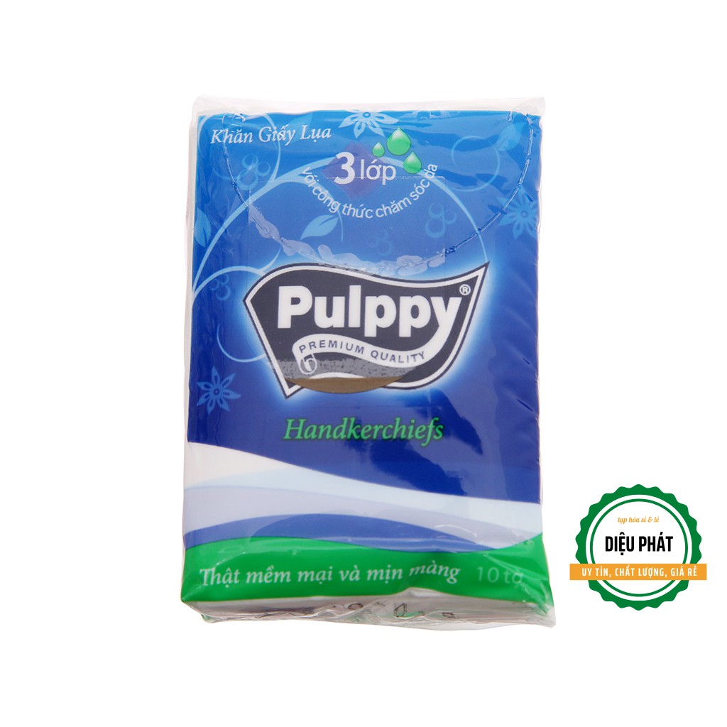 ⚡️ Khăn Giấy Bỏ Túi Pulppy 3 Lớp 10 Gói x 10 Tờ