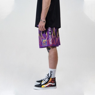 Quần đùi short gió local brand unisex Clownz Racing Flames form rộng, chất vải gió thoáng mát