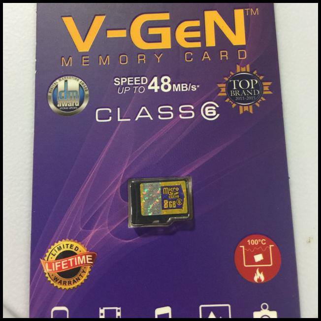 Thẻ Nhớ 8gb Class6 Hàng Chính Hãng Chất Lượng Cao