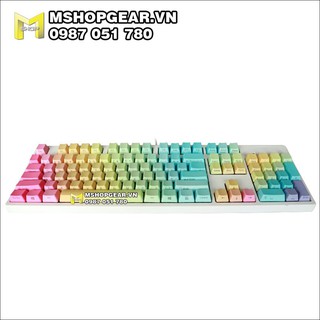 Set keycap pbt Rainbow ninja OEM profile 104 keys