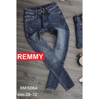 QUẦN JEAN NAM XANH ĐẬM TRƠN TUA LAI NHẬT BẢN VS5064 REMMYSHOP