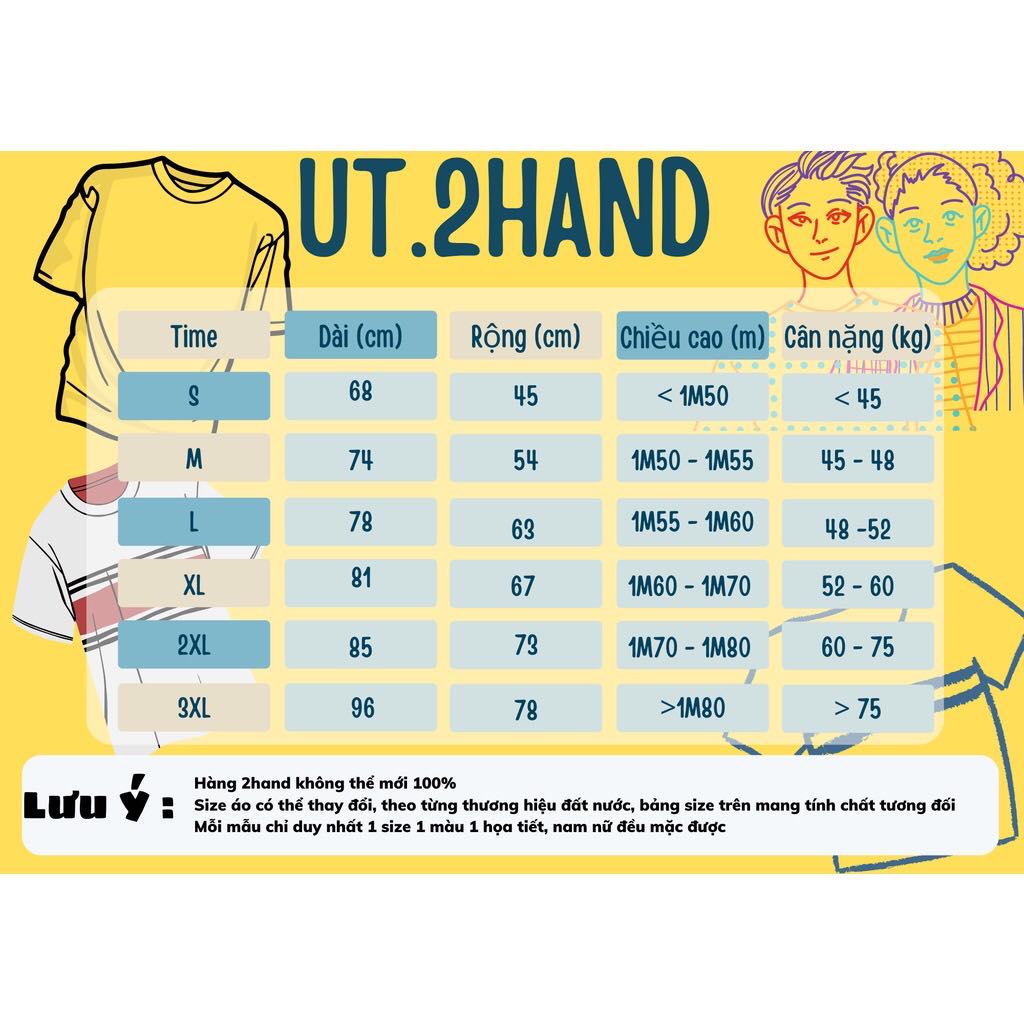 ÁO THUN MỸ SECONDHAND LOẠI 1 CHỌN MÀU CHỌN SIZE
