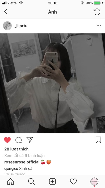 Áo ulzzang sơ mi tay bồng | BigBuy360 - bigbuy360.vn