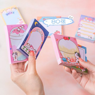 Giấy note bò sữa cô gái siêu cute hạt me