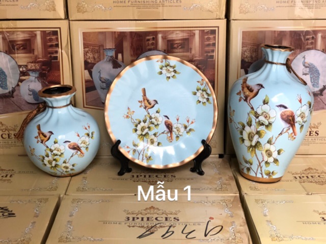 Set đĩa bình decor Hút lộc (20 mẫu)