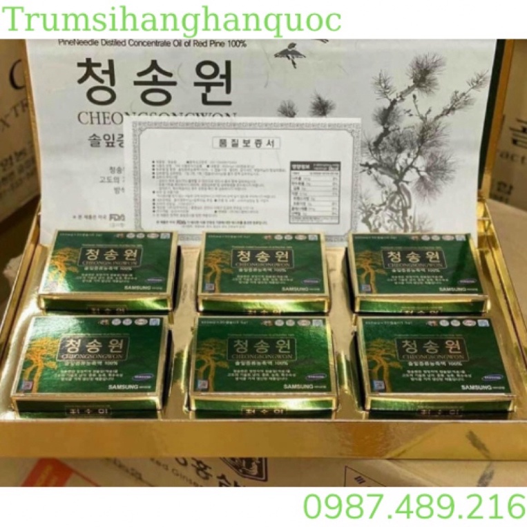 TINH DẦU THÔNG ĐỎ CAO CẤP CHEONG SONG WON GOLD