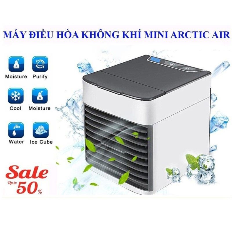 QUẠT ĐIỀU HOÀ MINI ĐỂ BÀN CÓ KHAY ĐỂ ĐÁ VÀ NƯỚC SIÊU TIỆN DỤNG.