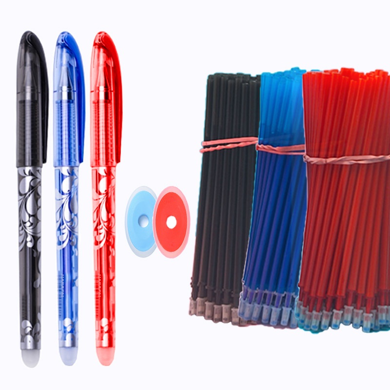 Set bút mực + lõi thay thế + gôm tẩy gồm 25 món tiện dụng dành cho học sinh