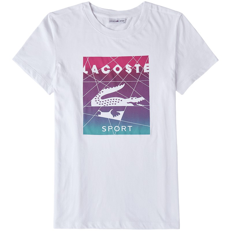 LACOSTE Áo Thun NgắN Tay In HọA TiếT Da Cá SấU Cho Nữ | Ốp Điện Thoại Thời Trang Cho Tf79055 TF7905