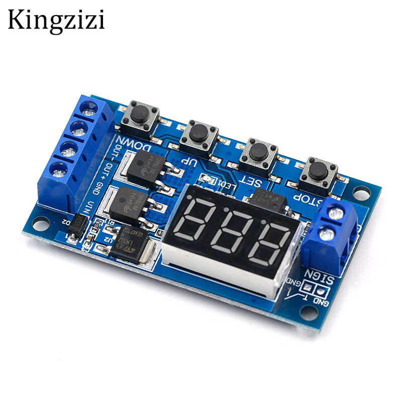 Mô đun rơ le hẹn giờ DC 12V 24V trễ thời gian kỹ thuật số MOS LED