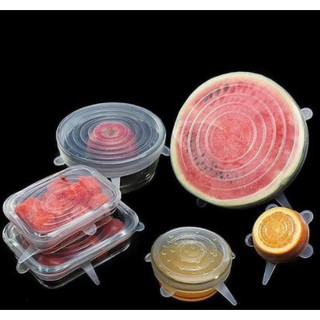 BỘ 6 NẮP ĐẬY THỰC PHẨM SILICON
