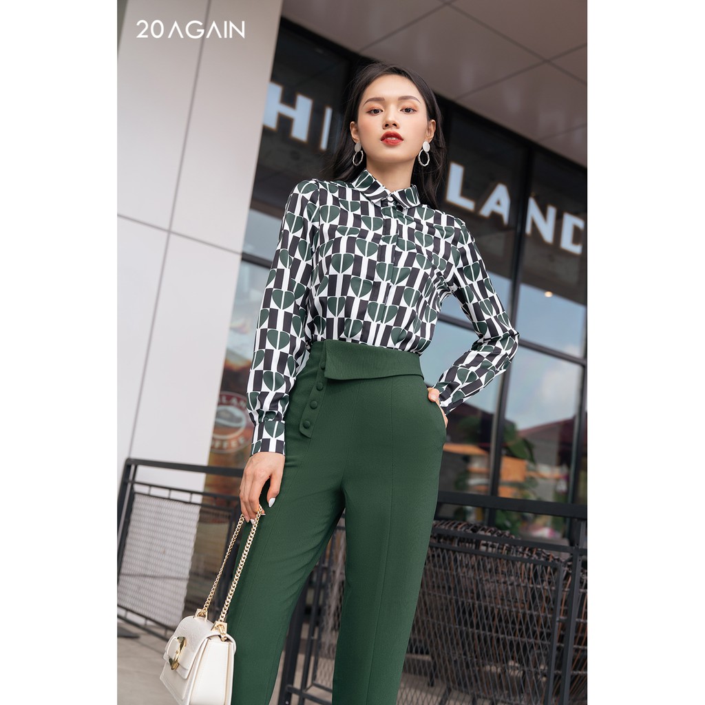 Quần dài baggy đính cúc thân trước QAA0885 20again | BigBuy360 - bigbuy360.vn