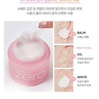 Tẩy trang sáp ZERO fullsize mẫu 2021 100ml