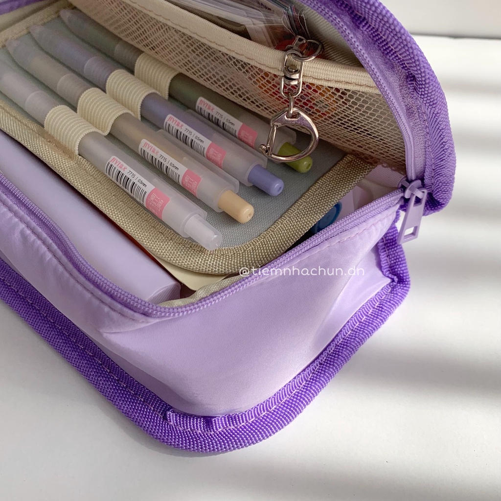 HỘP BÚT NHIỀU NGĂN PENCIL POUCH COLORFUL SIZE LỚN (ảnh thật) - hộp bút siêu bự - Tiệm nhà Chun