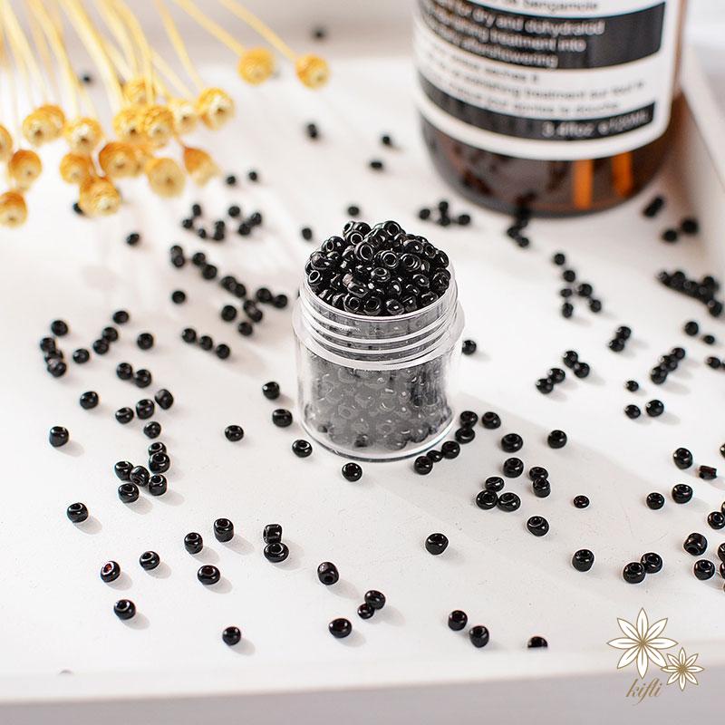 Set 500 Hạt Thủy Tinh Nhỏ Nhiều Màu Làm Trang Sức Cho Bé DIY