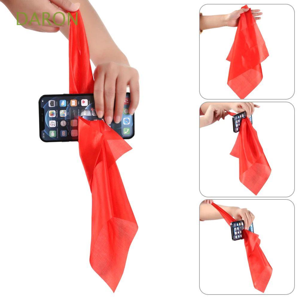 DARON Funny Toys Through Phone Silk Classic Magic Through Phone Magic Tricks Silk Party Prop Stage Performance Easy To Do Interactive Close-up Performance Magic Scarf Prop Magic Props Magic Trick Silk Kerchief/Multicolor
