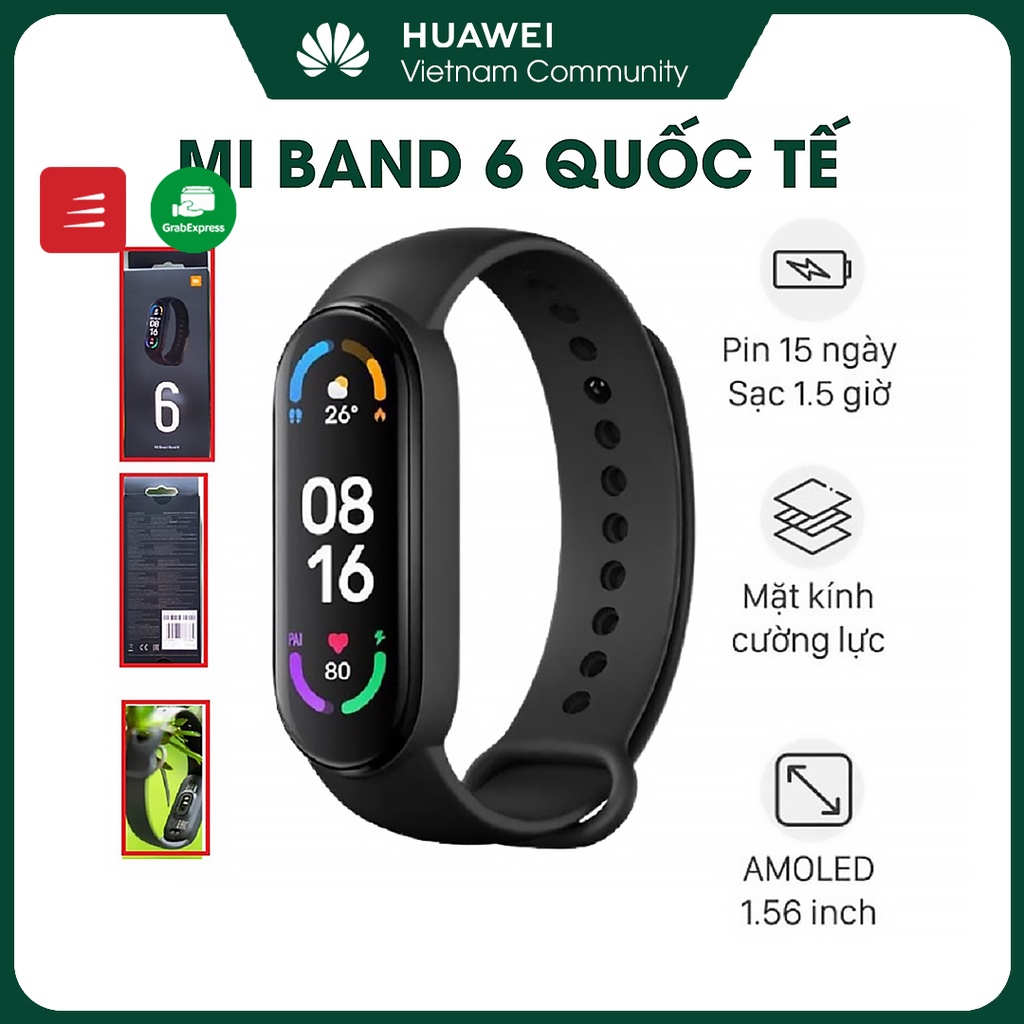 Đồng hồ thông minh Xiaomi Mi Band 6 chính hãng Miband6 Mi Band6