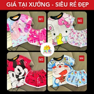 🔥loại 1 annakids 🔥 size nhí gsc5 bộ cộc thun lạnh in 3d siêu đẹp cho bé gái size nhí